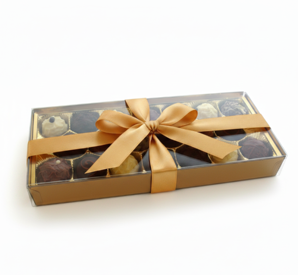20er Goldi Verpackung Pralinen mit schleife